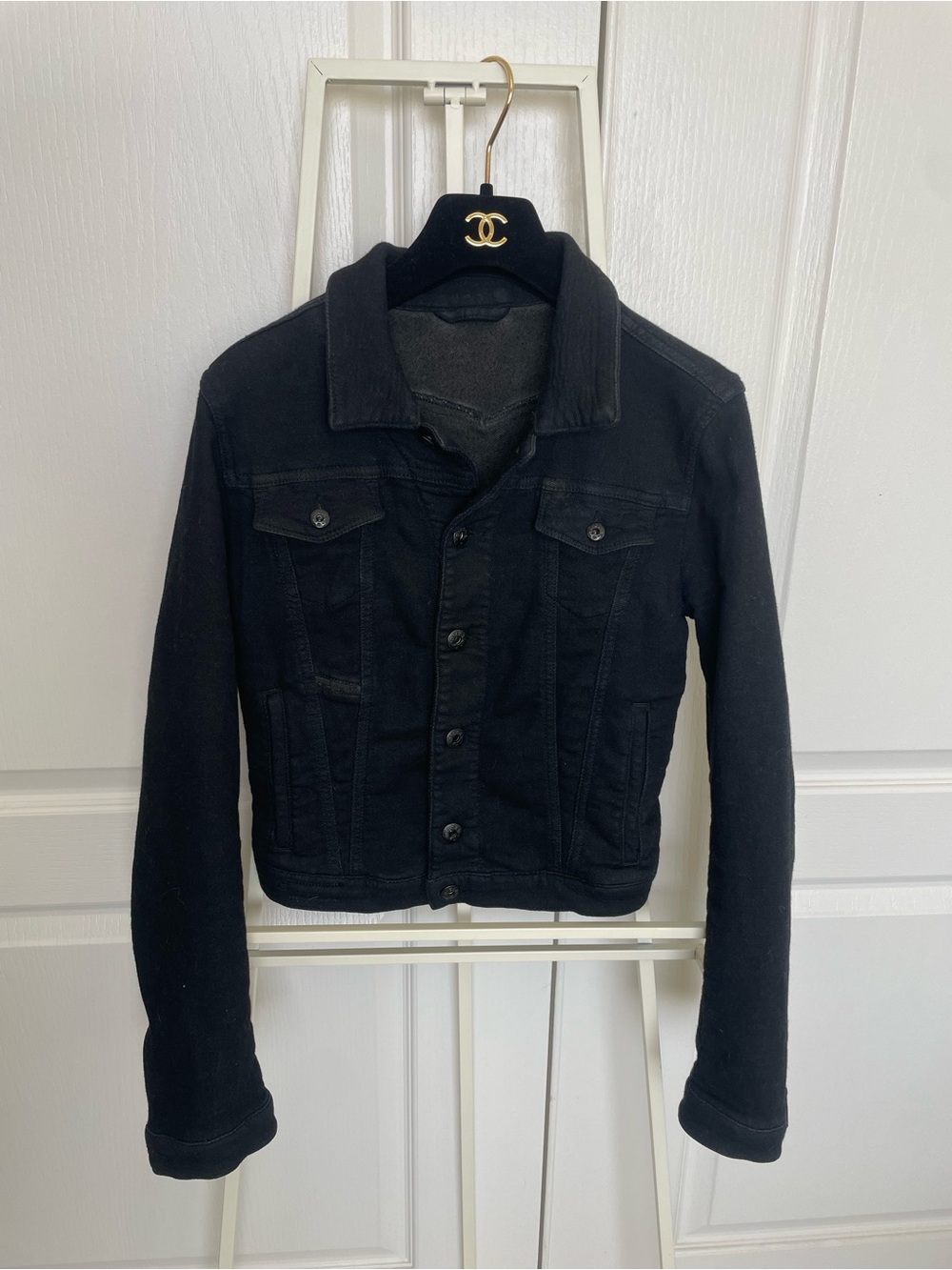 Diesel Black denim Bomber-Style Denim Jacket